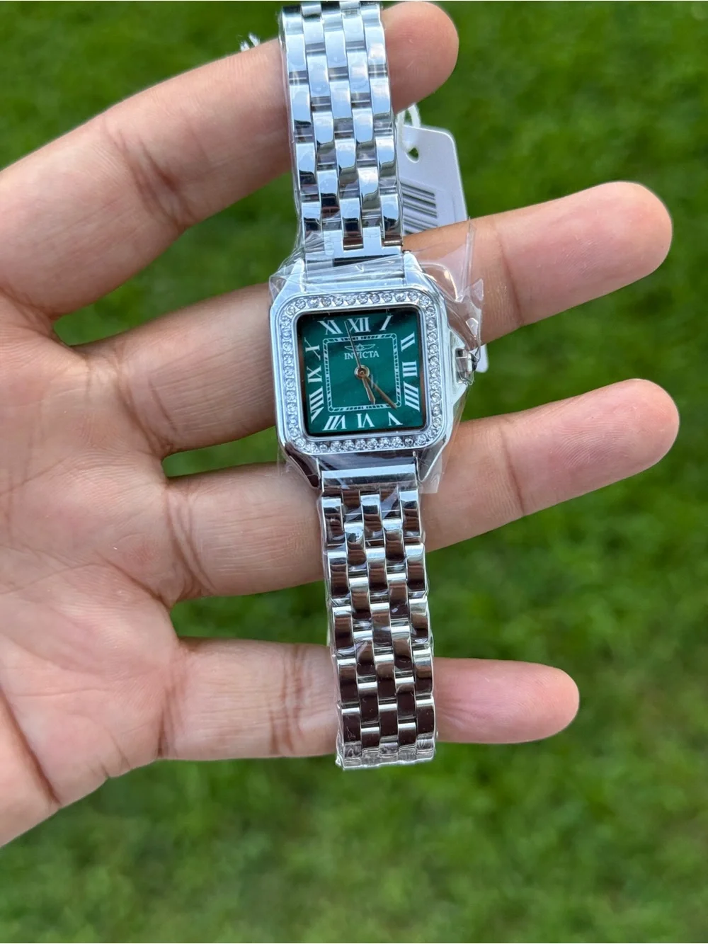 Invicta Celestial green dial with diamond bezel Womens Watch